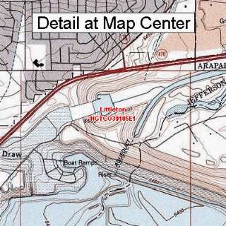 USGS Topographic Quadrangle Map   Littleton, Colorado (Folded 
