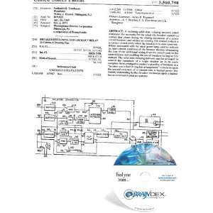   NEW Patent CD for BREAKER RECLOSING AND LOCKOUT RELAY 