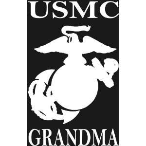  USMC GRANDMA Eagle, Globe & Anchor white window or bumper 