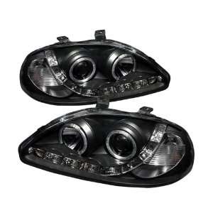  Spider Auto Honda Civic LED Black Projector Headlights 