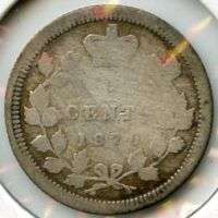 Canada 1870 Silver Nickel   5 Cents   z403  