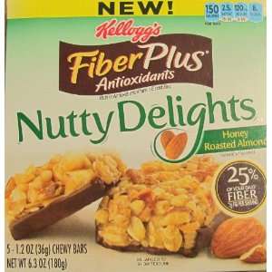 Kelloggs Fiber Plus Antioxidants Nutty Delights Honey Roasted Almond 