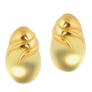  Gold OKeeffe Matte Gold Clip Earrings by Alexis Bittar Jewelry