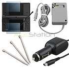 For Nintendo DSi NDSi Accessory Bundle Wall Car Charger Stylus Pen 