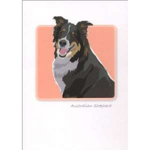  Grrreen Tricolor Aussie Note Cards 