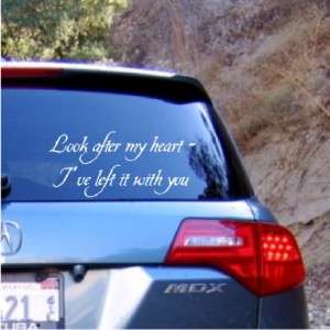 Look After My Heart Twilight Edward Decal   Car Truck  