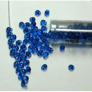  Capri Blue Transparent Miyuki 3.4mm Fringe Seed Bead Glass 