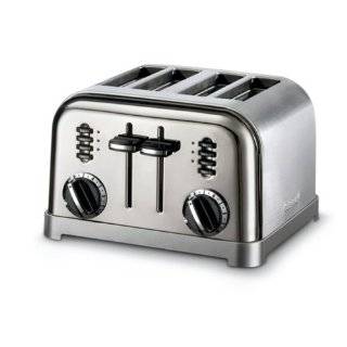  Cuisinart CPT 190 Brushed Stainless Steel 4 Slice Toaster 