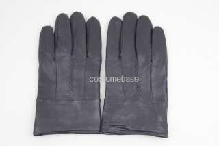   Leather Black Gloves Halloween Costume Party Fancy Dress Showtime
