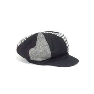  CHARTER CLUB Newsboy Hat, BLACK & WHITE Patio, Lawn 