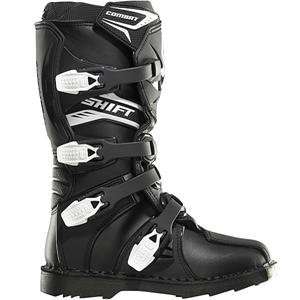  Shift Racing Youth Combat Boot   Youth 5/Black Automotive