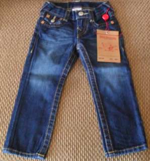 NEW NWT TRUE RELIGION Jeans Boys 2T Jack Slim Cut $122 (Save $24.40 