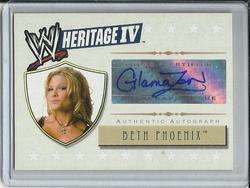 Beth Phoenix 2008 Topps WWE Heritage IV Autograph  