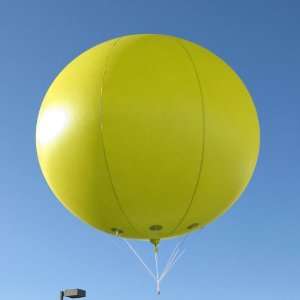  8 Foot Yellow Advertising Blimp / Sphere Balloon Office 