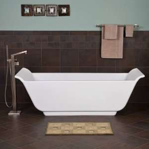 72 Lantham Freestanding Acrylic Air Bath Tub   No Overflow or Faucet 