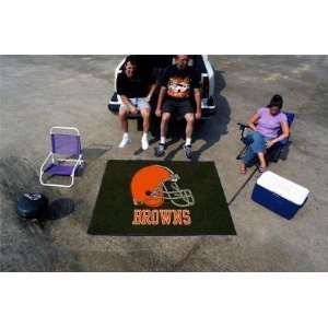 Cleveland Browns 5X6ft Indoor/Outdoor Tailgater Area Rug/Mat/Carpet 