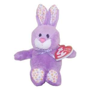    TY Basket Beanie Baby   BLOOM the Purple Bunny Toys & Games
