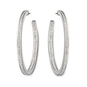  Swarovski Large Hoops Pierced Earrings 1058484 Jewelry