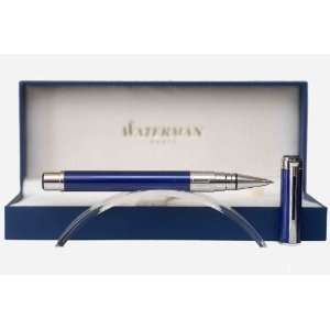  Waterman Perspective Blue w/ Chrome Rollerball Pen 