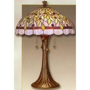 Antique Golden Tree Leaves Floral Tiffany Lamp