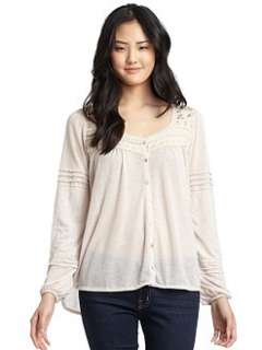 Free People   Lace Detail Top/Light Pink