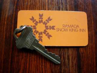 Ramada Snow king Inn Jackson Wyoming Hotel key and fob  