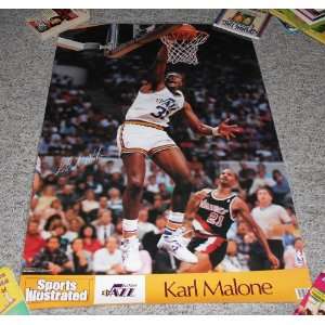  NBA Karl Malone Utah Jazz Poster Laminated