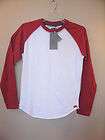 NWT  Mens Slade Wilder Base ball T Shirt   Red / White Size Small 