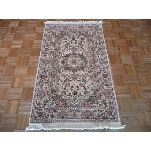   Knotted Fine Kashan W/Silk High Chinese Rug   30x50