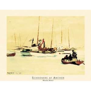 Winslow Homer   Schooners at Anchor Size 16x20 by Winslow Homer 20x16 