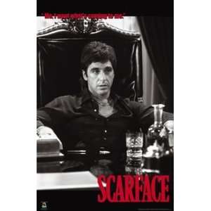  SCARFACE MOVIE POSTER   CHAIR   22 X 34 #1010