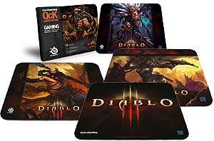   game with SteelSeries mouspads featuring exclusive Diablo II game art