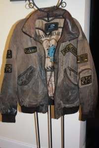 WWII Bomber Jacket Replica leather flight jacket Antique Lambskin 