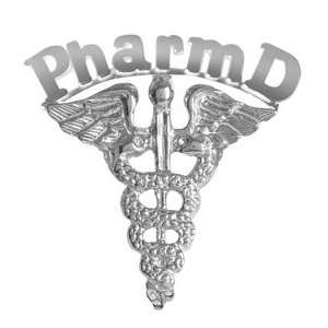    Pharm D Graduation Pin in Silver for Doctor of Pharmacy Jewelry
