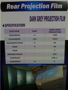 Rear Projection Screen Material Film, Adhesive Back PVC  