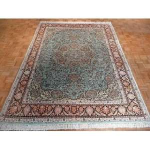    7x10 Hand Knotted Silk India Rug   79x106