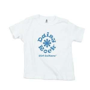  Daisy Rock Baby Tee for Toddlers,White & Blue,6T 
