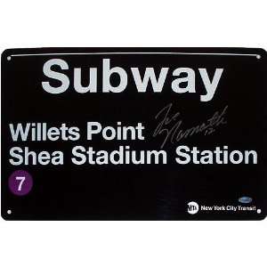 Joe Namath Williets Point Subway Sign