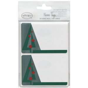 Christmas Tree Name Tag Gift Labels   24 name tags per 