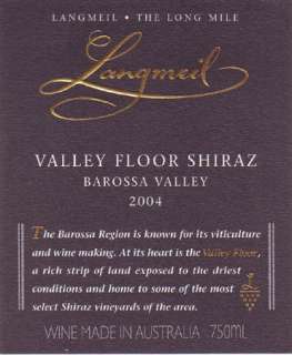 Langmeil Valley Floor Shiraz 2004 