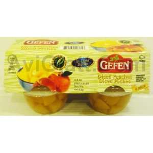 Gefen Diced Peaches in Light Syrup Fruit Cup 4   4 oz  