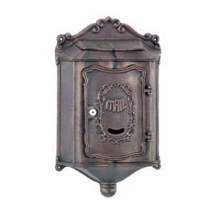  Colonial Wallmount Mailbox   Bronze