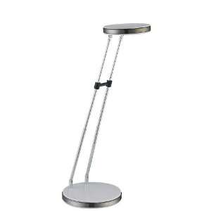  LED Desk Lamp with Telescopic Metal Arms in White Finish 