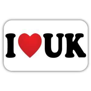  I Love UK United Kingdom Car Bumper Sticker Decal 5 X 3 