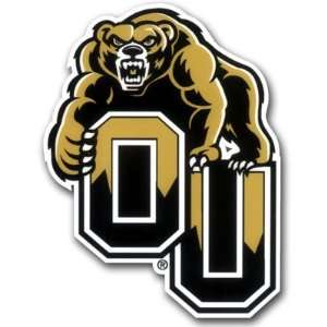    Oakland University Decal Static Ou W/Grizzly