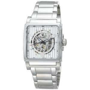 NEW Bulova Mens 96A107 Automatic White Dial Bracelet Watch  