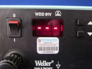 Weller WDD 81V Desoldering Station w/ Multiple Functions  