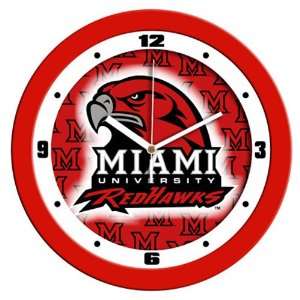  Miami University RedHawks Dimension Wall Clock Sports 