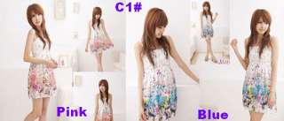 42 Color Women BOHO S/S Casual Exotic Harness Floral Chiffon Mini 
