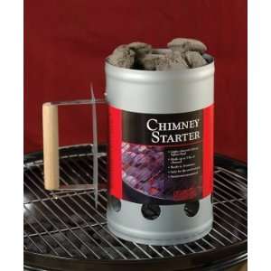  Charcoal Companion Silver Chimney Starter Patio, Lawn 